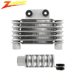M12 Motorcycle Cooler Parts Oil Cooler For Honda Pit Bike Aluminum Alloy Oil Radiator 50-150CC Universal Motocross