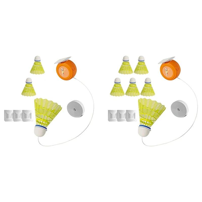 Badminton Training Tool, Badminton Rebound Trainer Elastic Badminton Trainer Set Portable Badminton Training Device