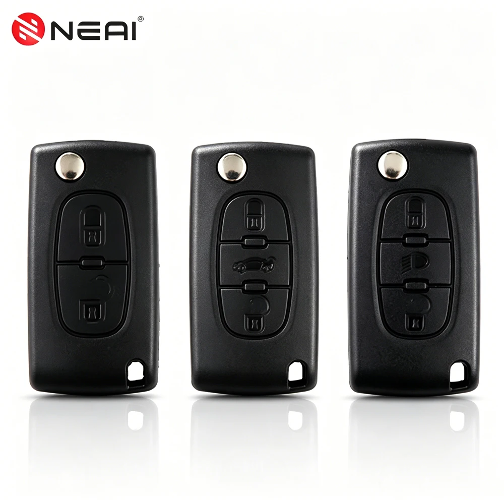 

For Peugeot 206 107 207 408 307 407 507 607 807 Partner Car Key Case For Citroen C4 C2 C5 C6 C8 C1 C3 C7 Xsara Picasso No Logo