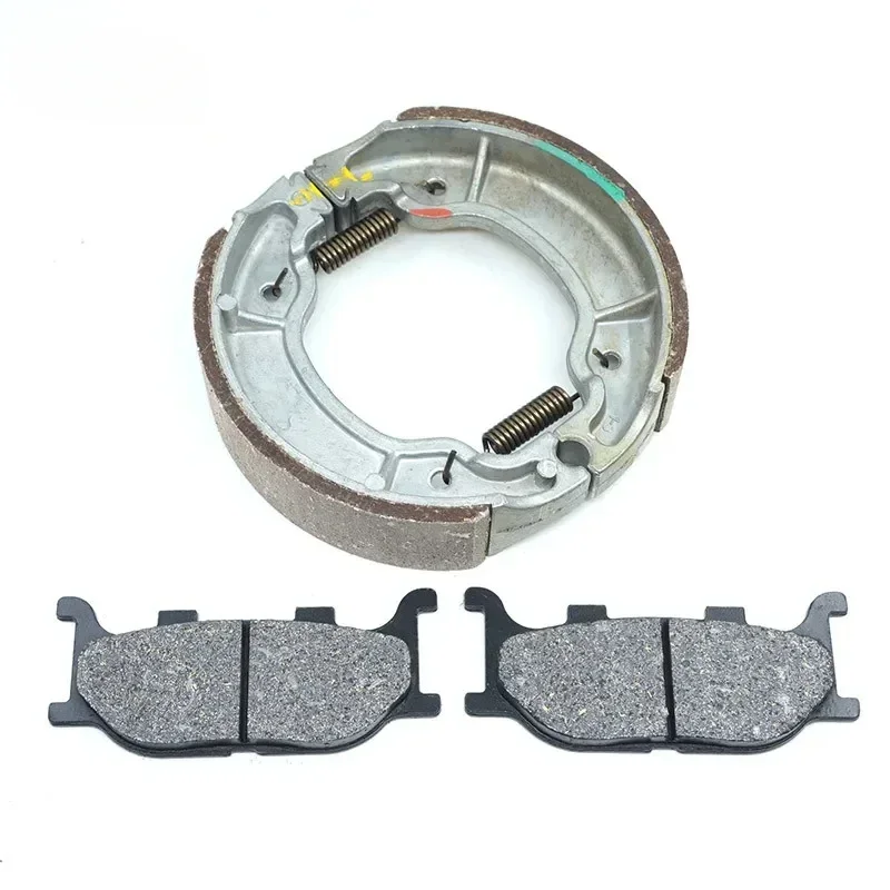 For Yamaha XV125 XV250 XVS125 Virago Dragstar V Star 125 250 XV XVS Front Brake Pads Rear Shoes Parts Set Kit