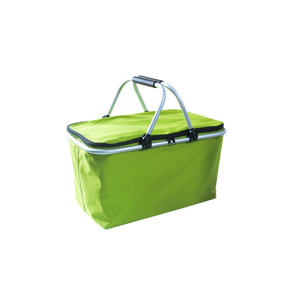 

Large Capacity Thermal Insulated Lunch Bag Soft Cooler for Picnic Camping Travel PEVA Easy Clean Storage Basket