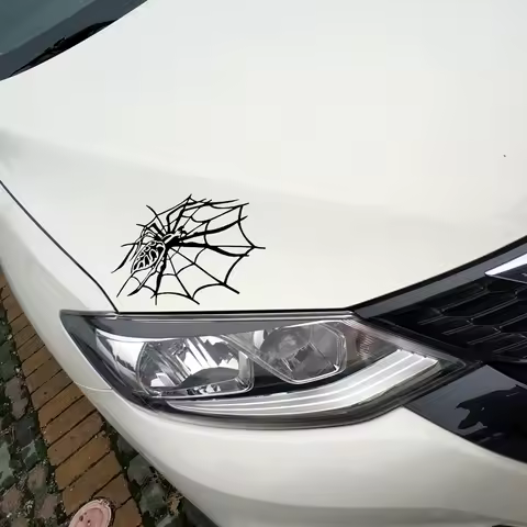 Car Stickers Spider Cobweb Funny Reflective Decals For Window Windshield Trunk Motorcycles Auto Tuning Styling Vinyls