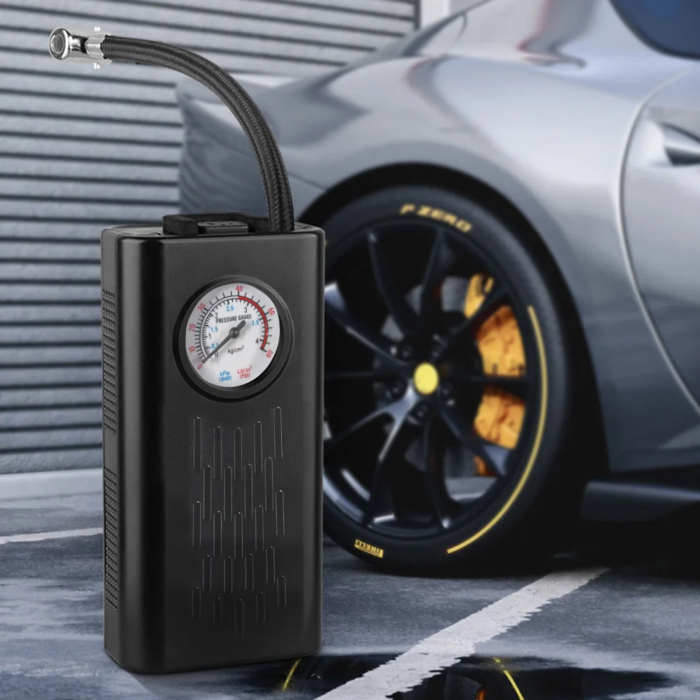 

Электрический воздушный компрессор с зарядкой через USB, автомобильный насос для накачивания шин, многофункциональный ручной воздушный насос для мотоцикла, авто велосипеда