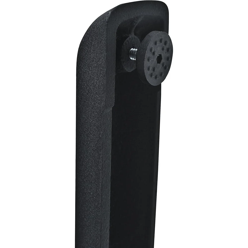 30 Inch Round Breakroom Table Thermal Fused Melamine Black Edge Cast Metal Base Office Coffee Table Dining Table Workspace