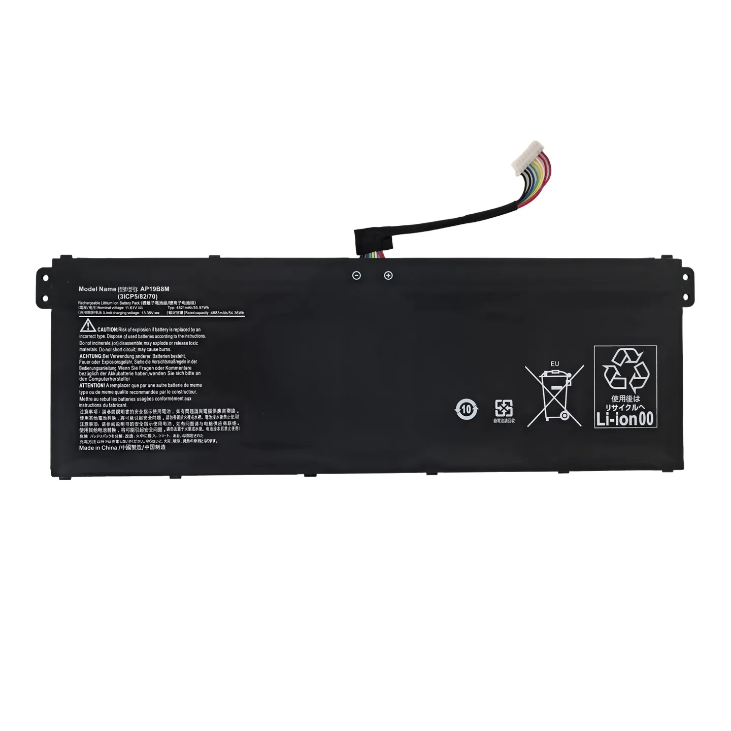 AP19B8M 55.97Wh/4821mAh 11.61V Replacement Laptop Battery for ACER N21C2 SF314-512/59/511 SF514-56T
