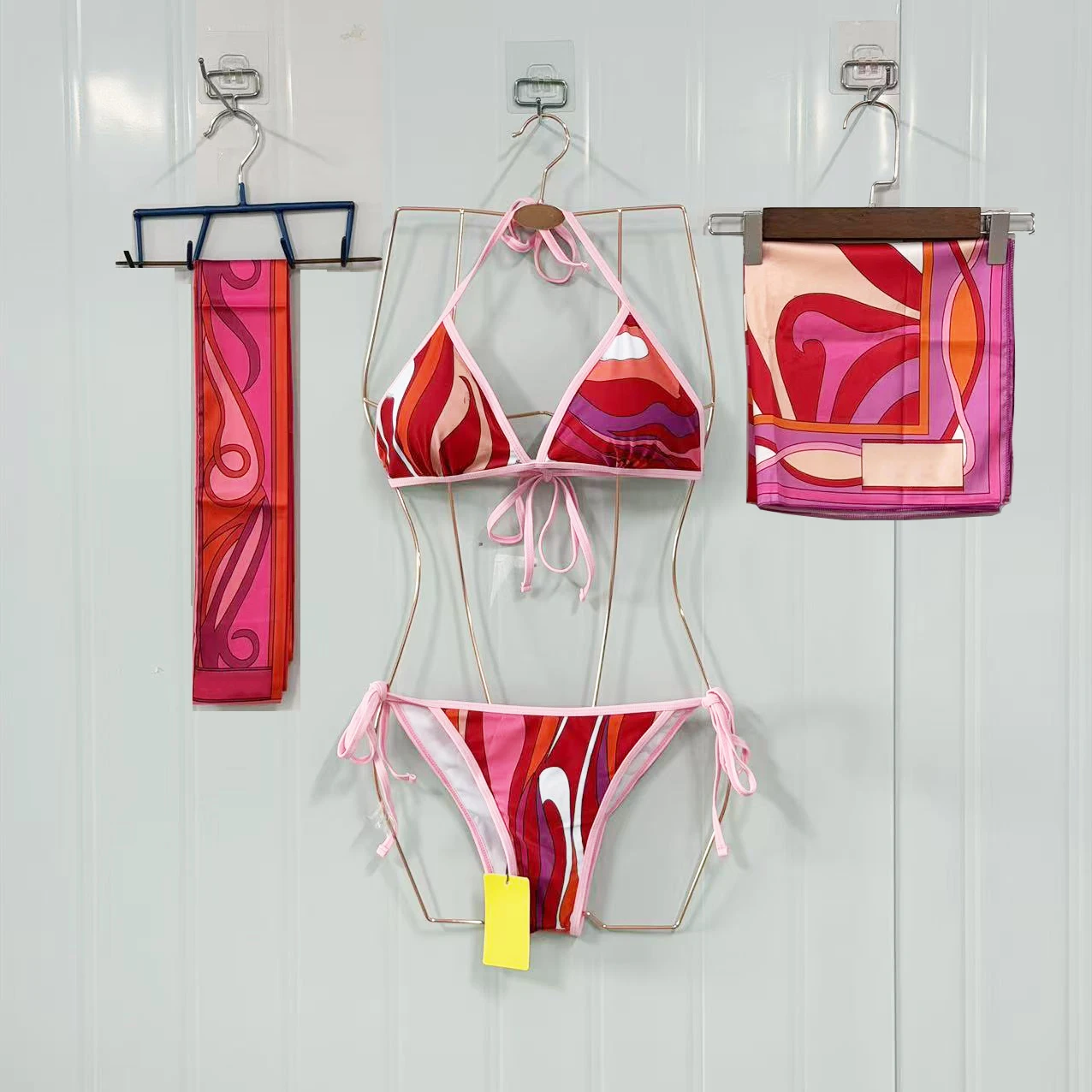 ribbon scarf bikini