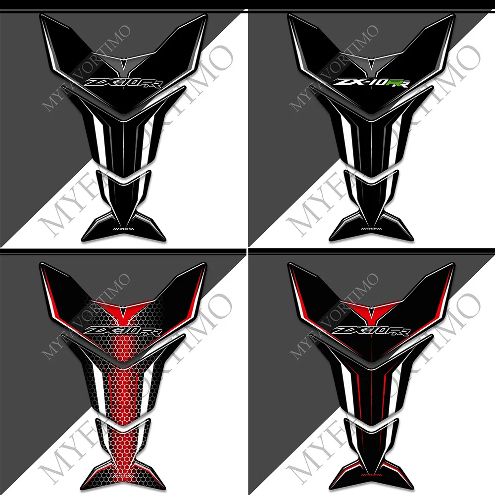 

For Kawasaki Ninja ZX-10RR Emblem Badge Logo Decal Stickers ZX10RR ZX 10RR Tank Pad-2016 2017 2018 2019 2020 2021