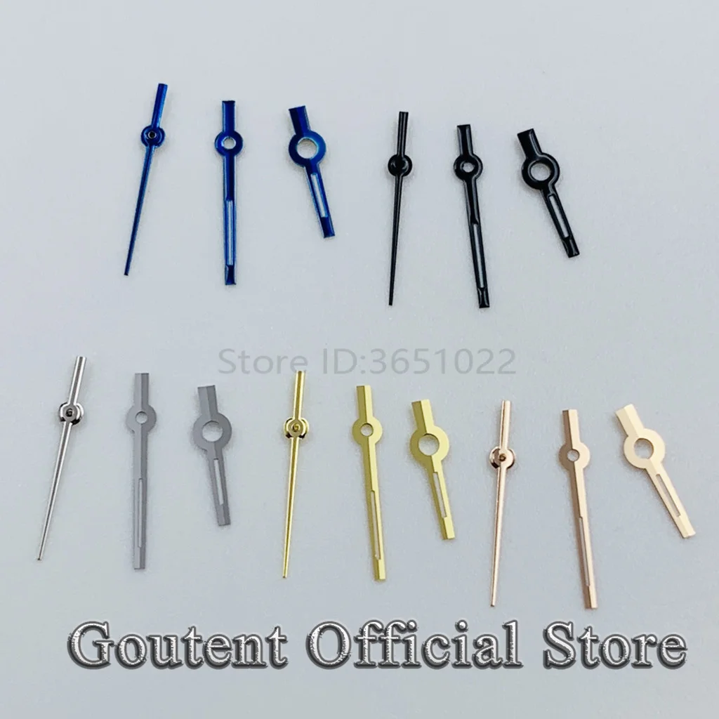 Goutent Gold Silber Rückseite Blau Roségold Uhrzeiger Fit NH05 NH06 Uhrwerk Uhrenzubehör Grün leuchtend