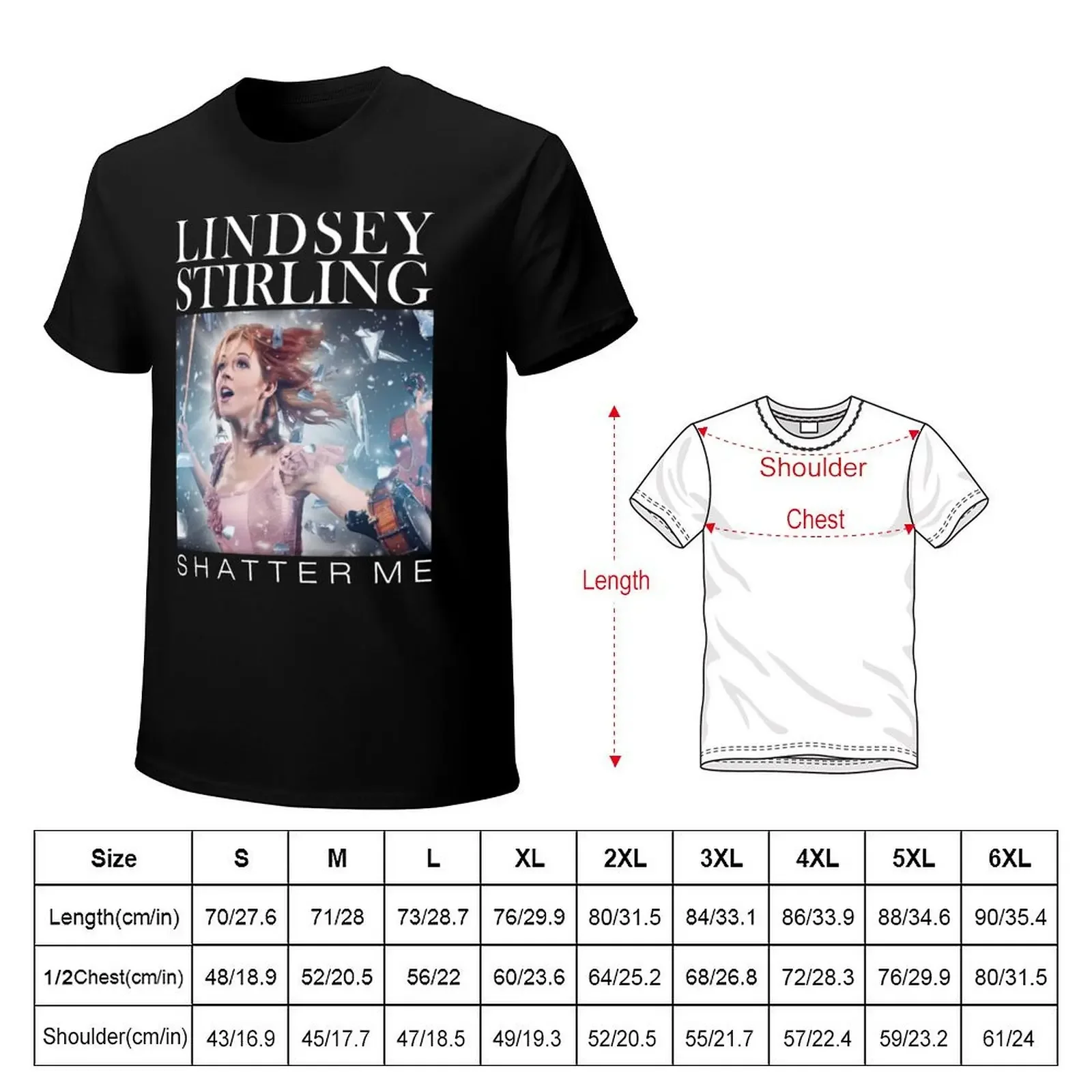 LINDSEY STIRLING T-Shirt hippie clothes cotton graphic tees anime tshirt black t shirts for men