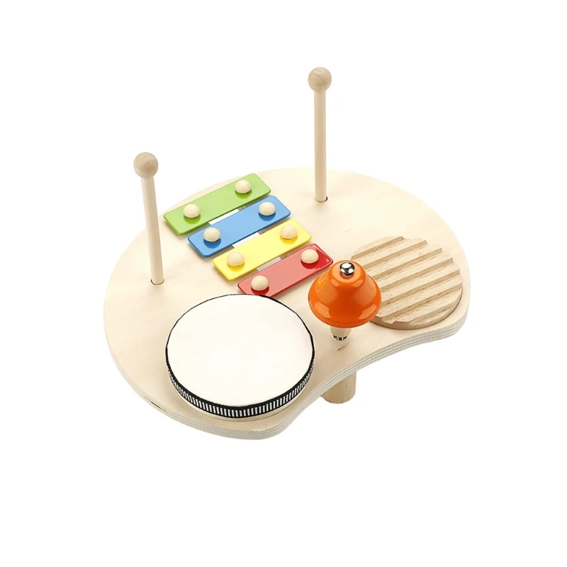 

Instruments for Baby Baby Drum Set Musical Percussion Baby Birthday Gifts 448D