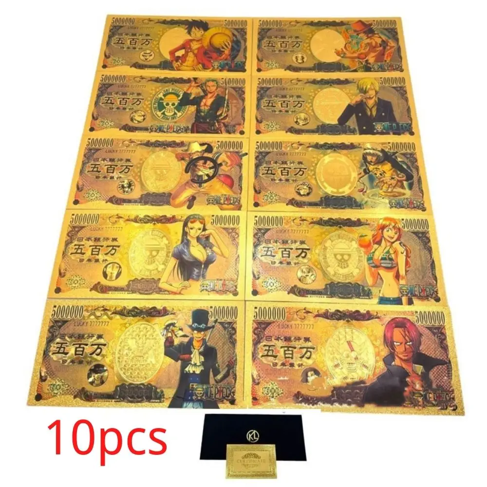 Anime Beauty One Piece King, Blade of Ghost Destruction, Dragon Ball, Naruto, Legend of Zelda, Gold Sculpture Craft Collection