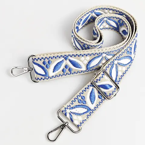 1 pièce 1.50 pouces de large réglable sac à main sac à main sangle de remplacement bandoulière motif Magnolia sangle jacquardée