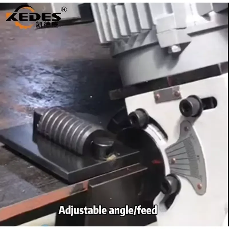 Electric Hand-Held Steel Plate Beveling & Chamfering Machine 30-60 Angle Adjustable 220V Bearing Motor PLC Core Components