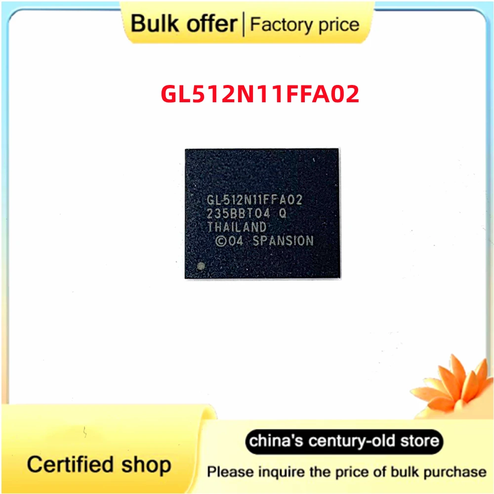 5PCS/Lot Original GL512N11FFA02 BGA Automotive power amplifier host computer board Audio computer board chip