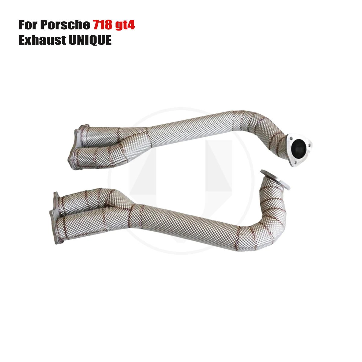 

UNIQUE For Porsche 718 gt4 4.0T With insulator downpipe With cat/without cat exhaust pipe