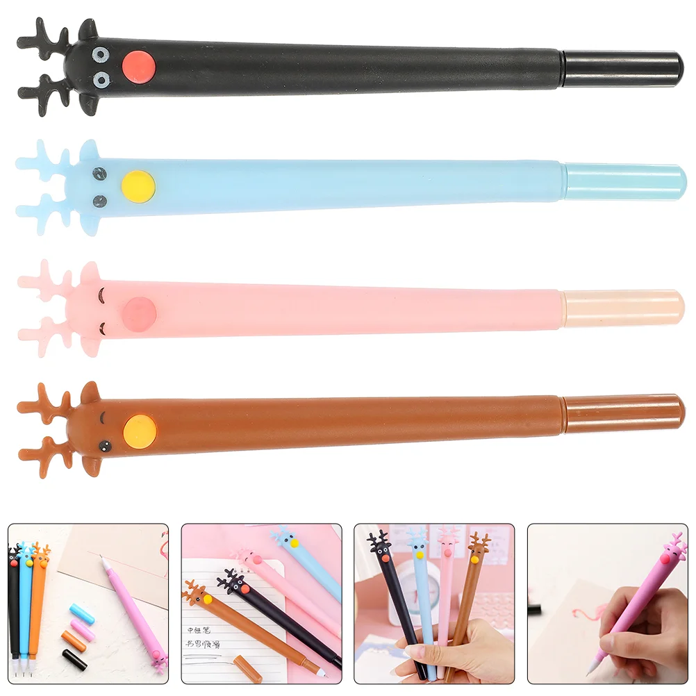 

20 Pcs Multipurpose Gel Pen Writing Pens for Students Accessories Cute Modeling Bulk Christmas Silicone Case Girls Use Tool