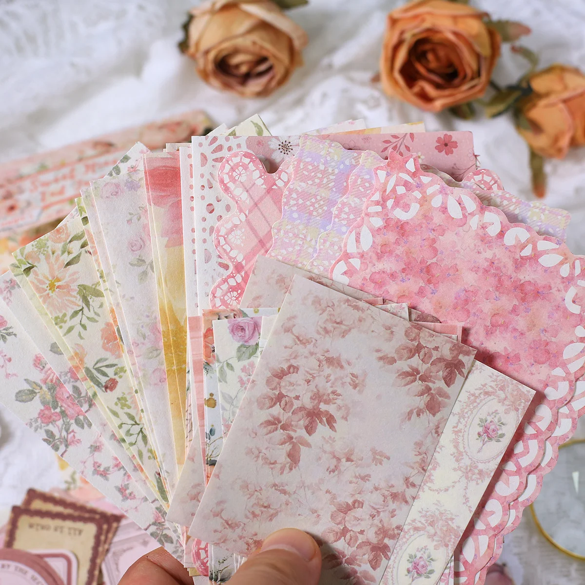 100 قطعة ورق سكرابوكينغ خمر ملصقات ذاتية اللصق Crafts بها بنفسك الحرف الديكور مجلة الزينة مادة الورق #3