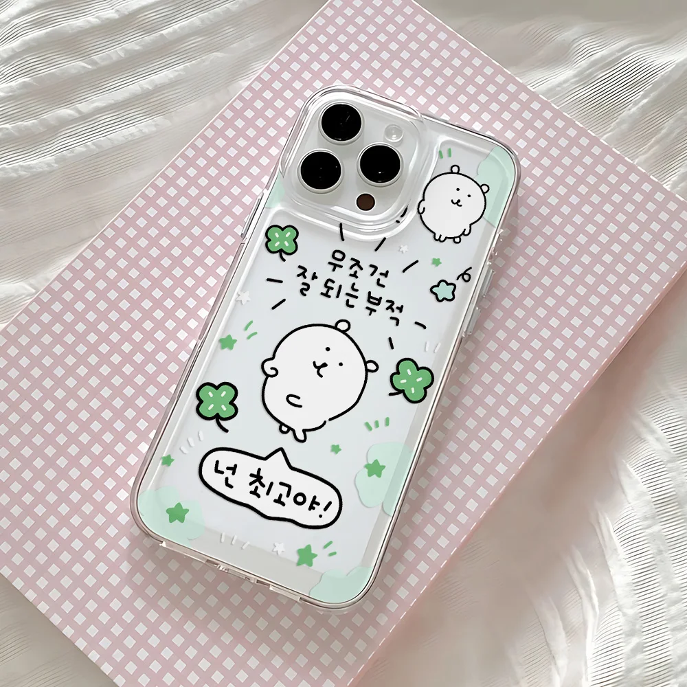 Art Japans Nagano's Bear Phone Case For Samsung Galaxy S25 S24 S23 S22 S21 FE Note20 Edge Plus Ultra Lite 5G Clear Back Cover