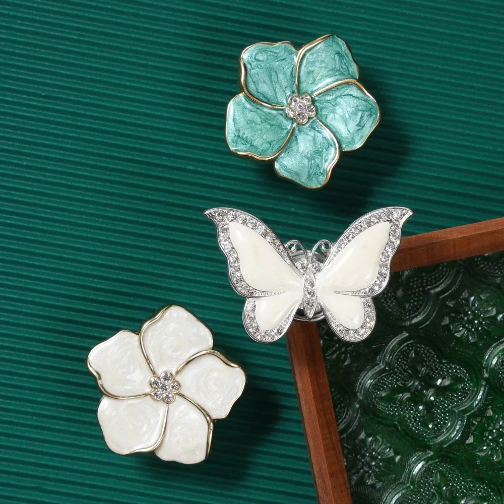 Butterfly Zinc Dresser Handles for Novelty Knobs Furniture Cupboard Flower Drawer Knobs Kitchen Bookcase Handle Cabinet Handle