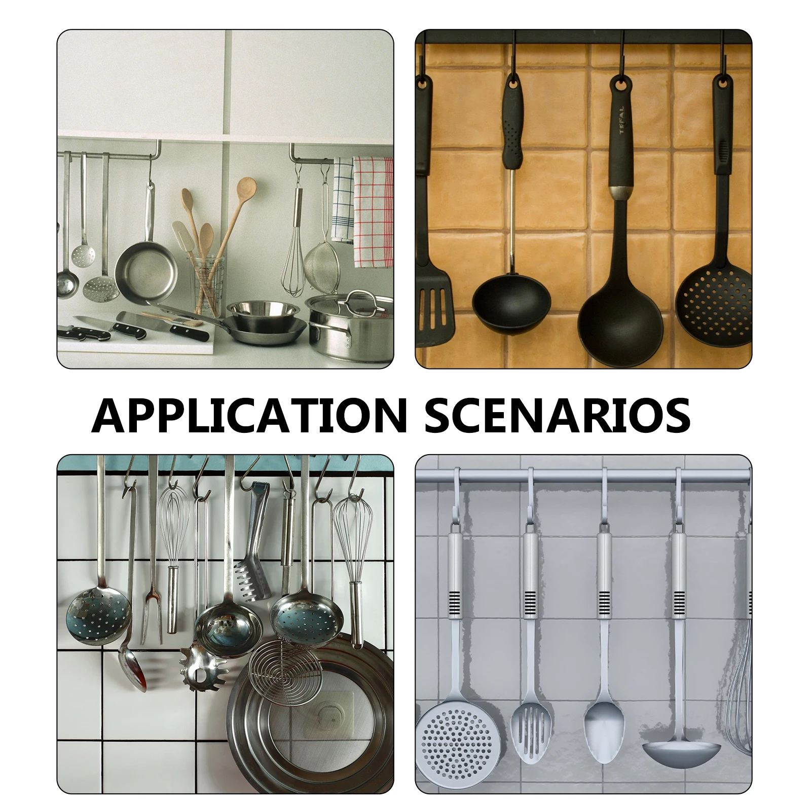 

Spatula Rack Hooks Kitchen Kitchenware Hanger Metal Storage Racks For Shovel Shelf