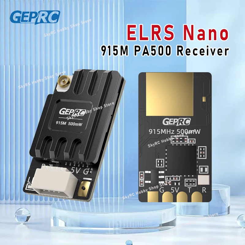 GEPRC ELRS Nano 915M PA500 Receiver, 500mW PA Chip, 25Hz/200Hz, Professional DIY Parts for FPV Longrange & Freestyle RC Models