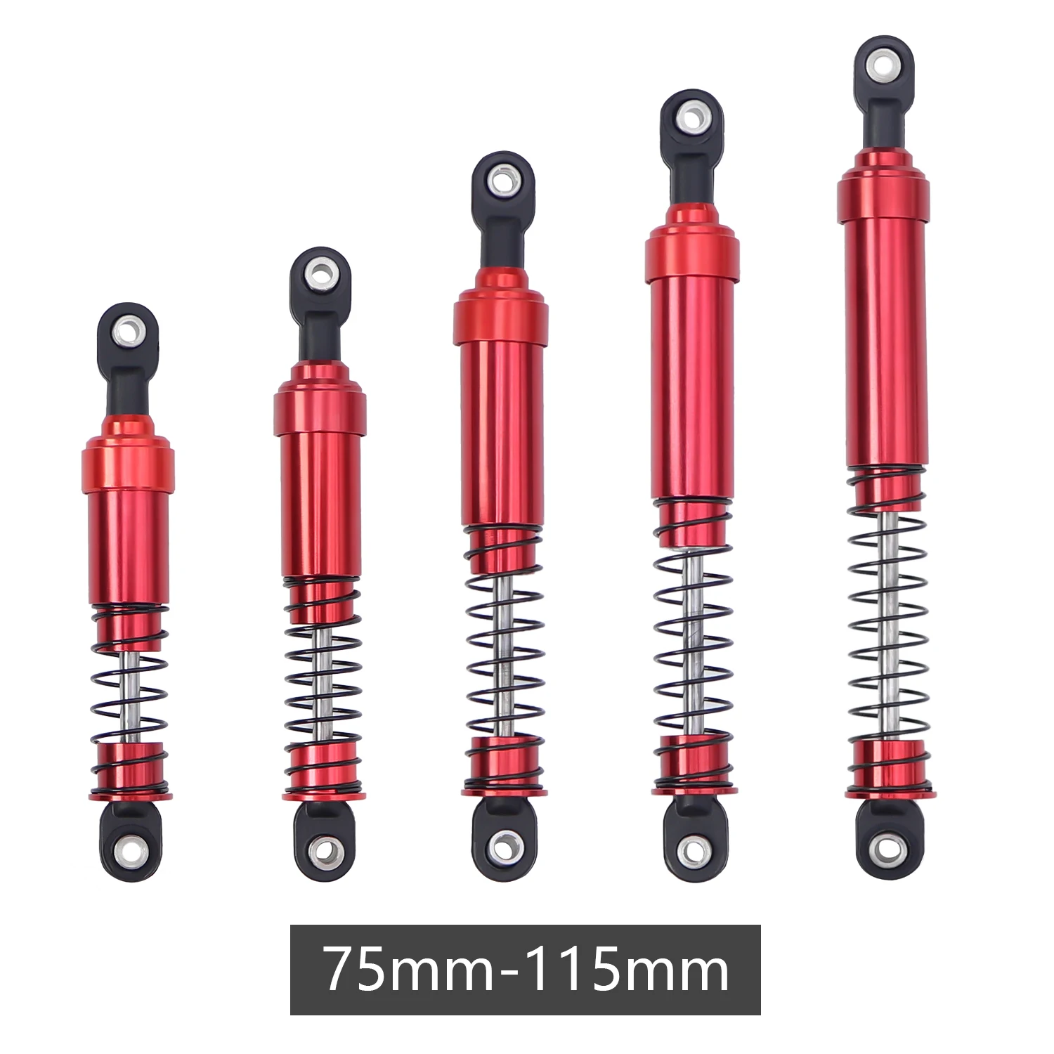 Metal Big Bore Shocks 75 85 95 105 115mm With Oil Filled For 1/10 RC Crawler LCG Cheater Rigs SCX10 TRX4 Gamde R1 Comp Builds