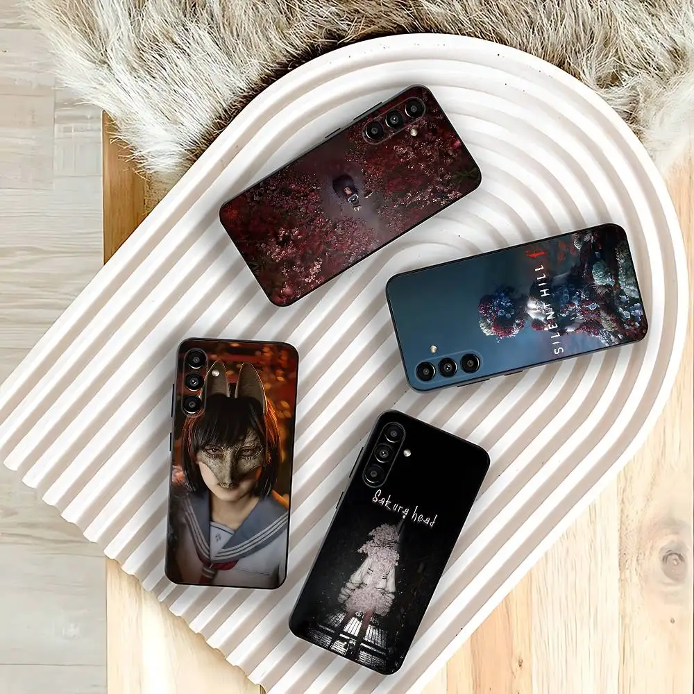 

S-Silent H-Hill F Horro Hinako Phone Case For Samsung Galaxy A73,31,32,72,41,53,52,71,22,5G,Note,J7,8,9 Soft Black Cover