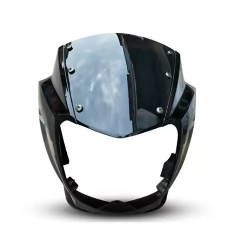 Cubierta de conducto de aire para motocicleta, carcasa de cristal para faro, adecuada para 150 HJ125K-2A Yinbao HJ125-7A-7D