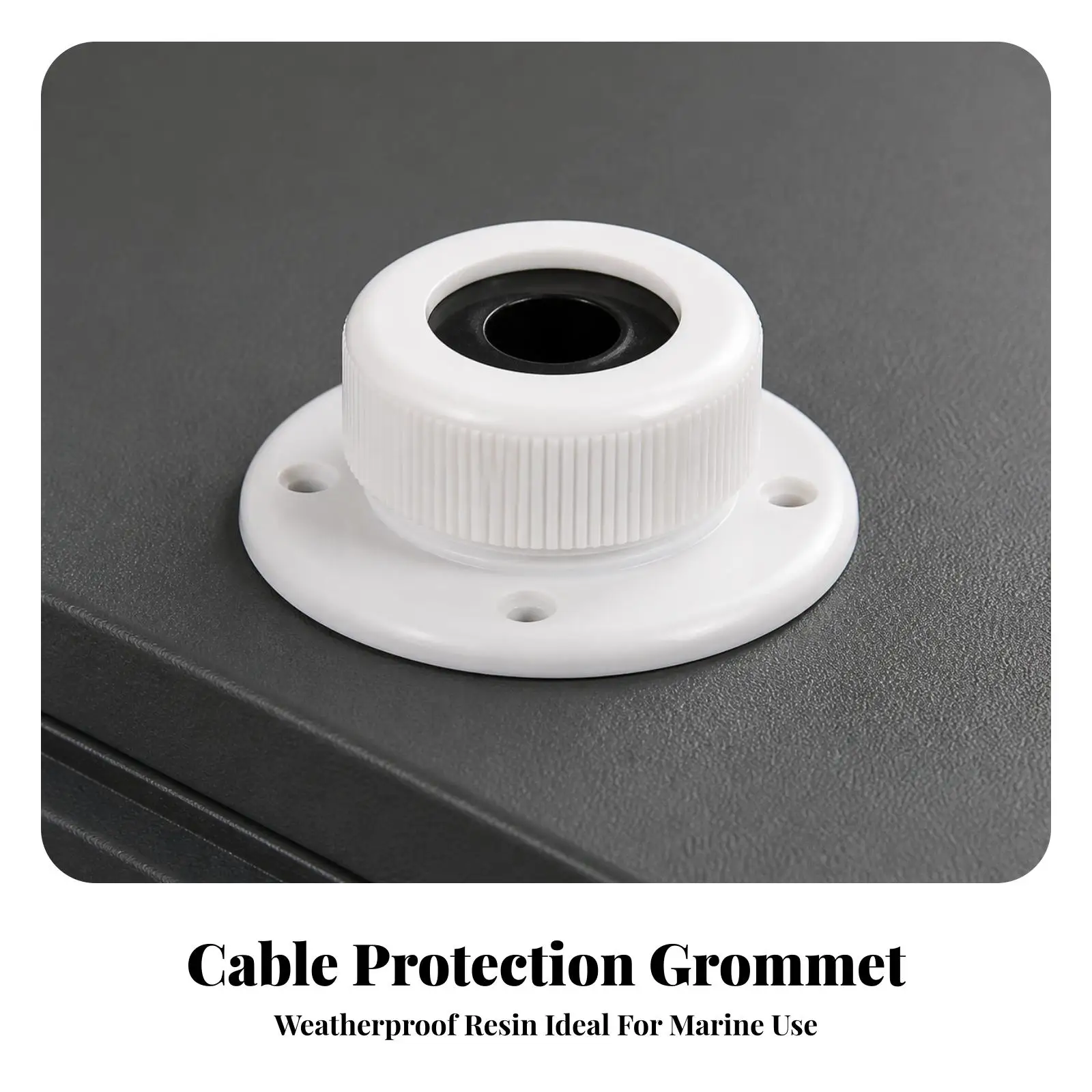 Silicone Cable Grommet with Insert Wire Pass Through Guard Flanges for Cables Management Desk Panel Edge Protection