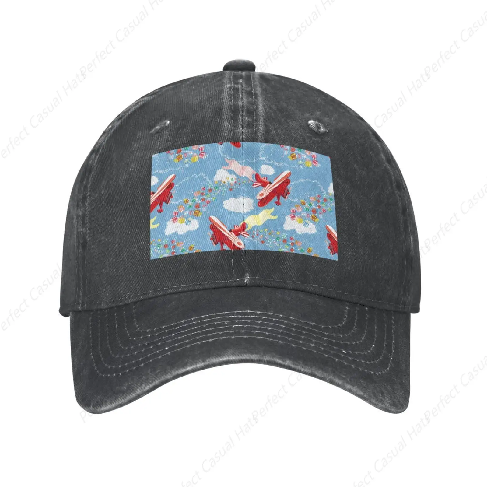 

Hot-Selling Vintage Planes Graphic Printing Sunscreen Cowboy Hat Peaked Caps Baseball Caps Trucker Hat Men Women Fashion Caps