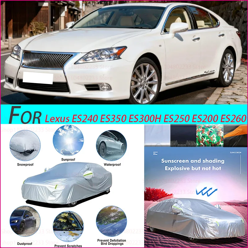 

For Lexus ES240 ES350 ES300H ES250 ES200 ES260 Outdoor Protection Full Car Covers Snow Cover Sunshade Waterproof Dustproof