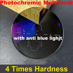 Photochromic Multifocal Prescription Lens 1.61 1.67 1.74 MR-8 Free Form Premium Progressive Sunglasses Lenses Anti Blue Light