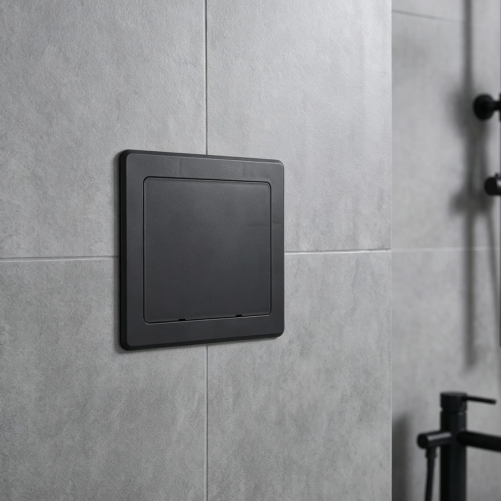 Tapa de Panel de Inspección 10x8 Negra Adhesiva para Techo y Pared, Panel de Servicio para Uso en Plomería, Electricidad y Ducha