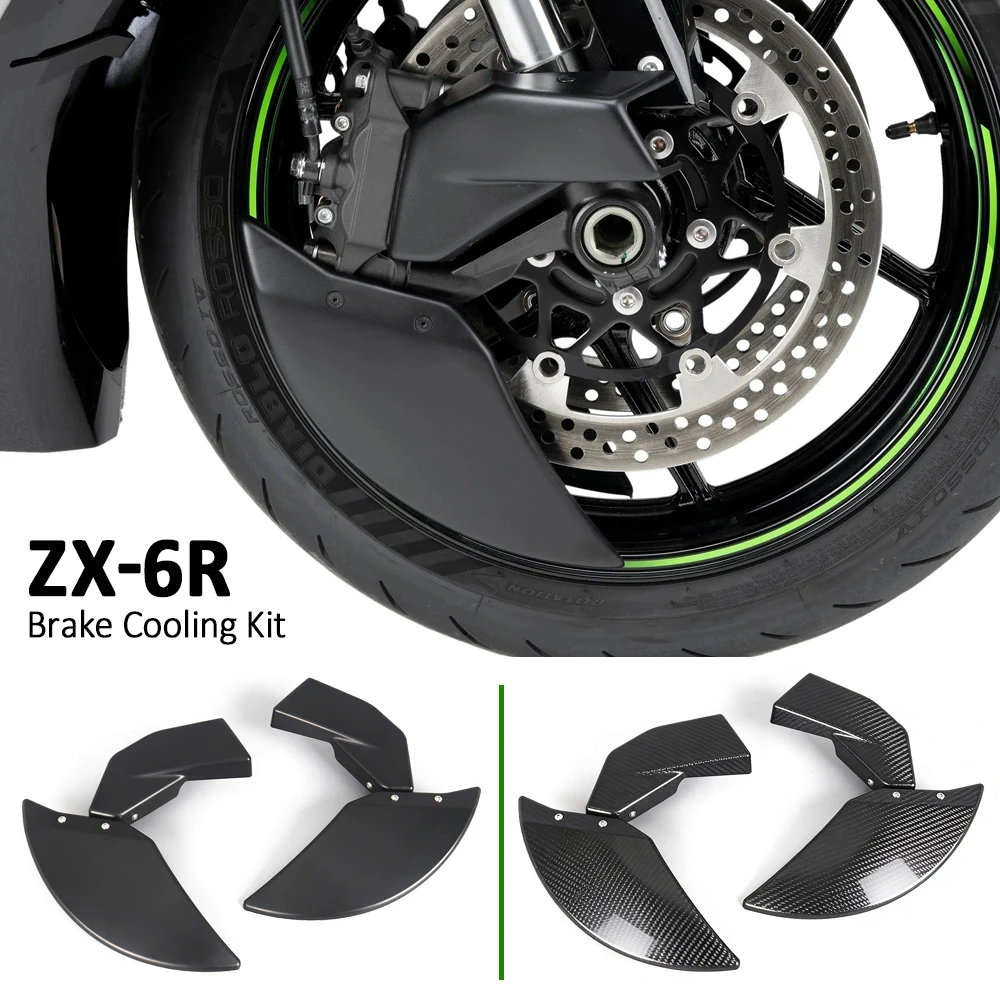 

Front Disc Cooling Air Ducts Brake Caliper Cooler Motorcycle Accessories For Kawasaki Ninja 636 ZX-6R ZX6R ZX 6R 2024 2025 2026