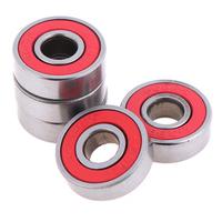 5Pcs Red ABEC-7 608RS Skateboard Roller Sealed Ball Bearings 8x22x7mm