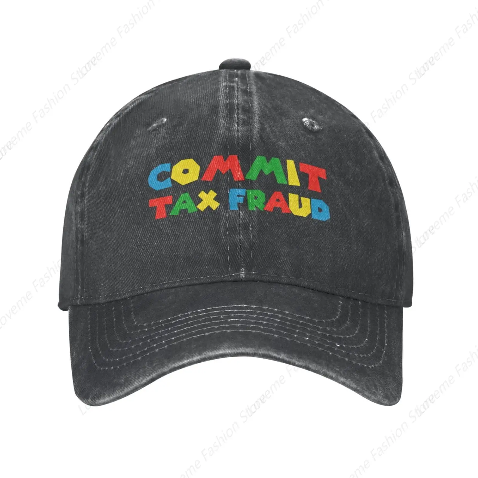 Commit Tax Fraud Baseball Caps Pure Cotton Cap Men Women Baseball Cap Breathable Hat Outdoor Sports Cap Fishing Sunshade Hat