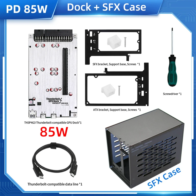 TH3P4G3 USB4 Thunderbolt4/3-compatible GPU Dock Laptop to PCIe
