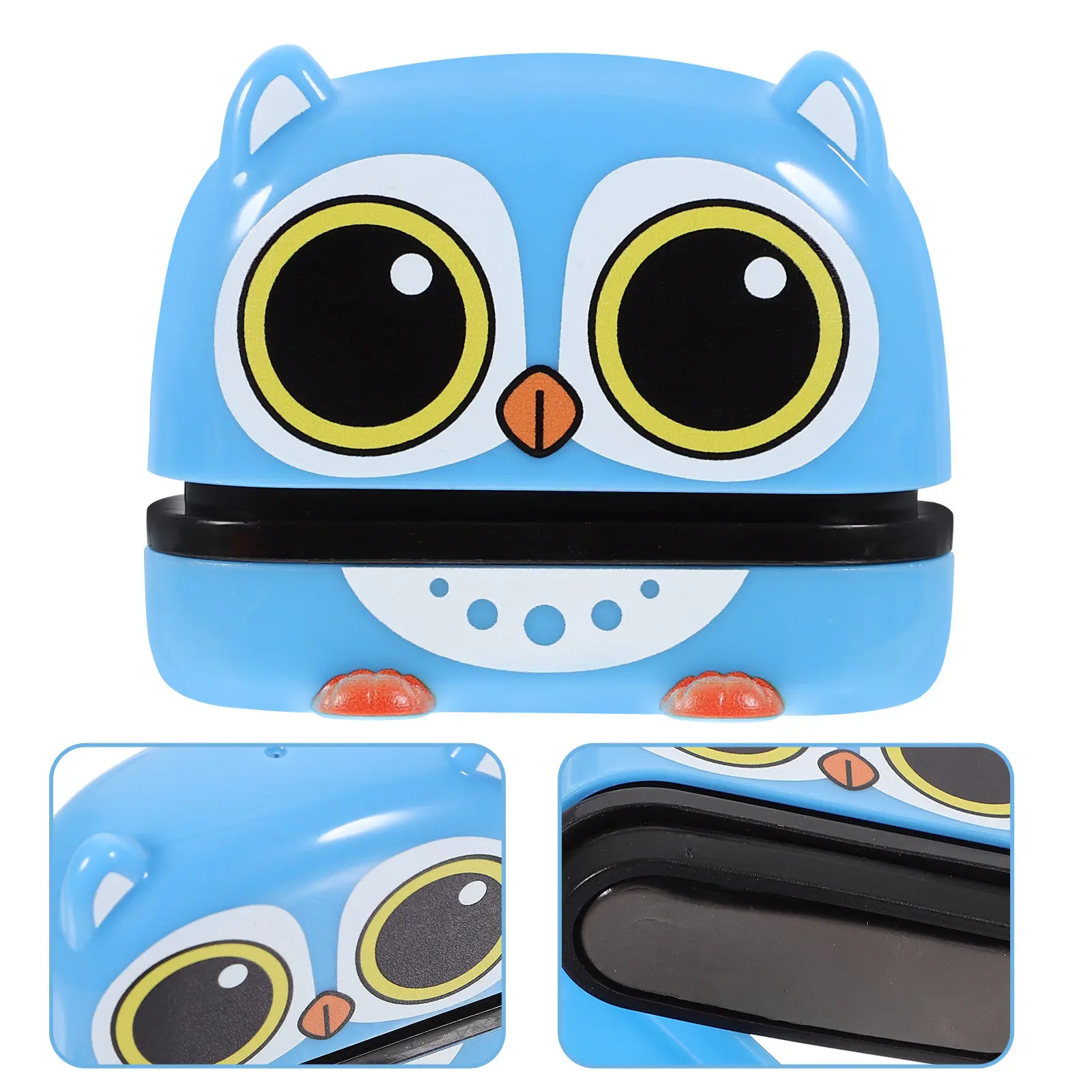 Kids Stamp Colorful Cartoon Animal Safe Plastic Compact Design Automatic Ink Release Multi-Function Name Stamp Clothing