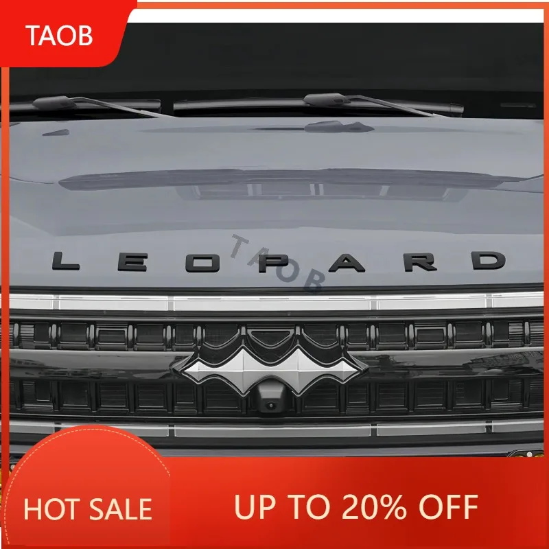 New High Quality Auto Hood Lettering Stickers Fit For BYD Leopard 5 Leopard 8 Modified High Quality Curved Letter Markings Exter