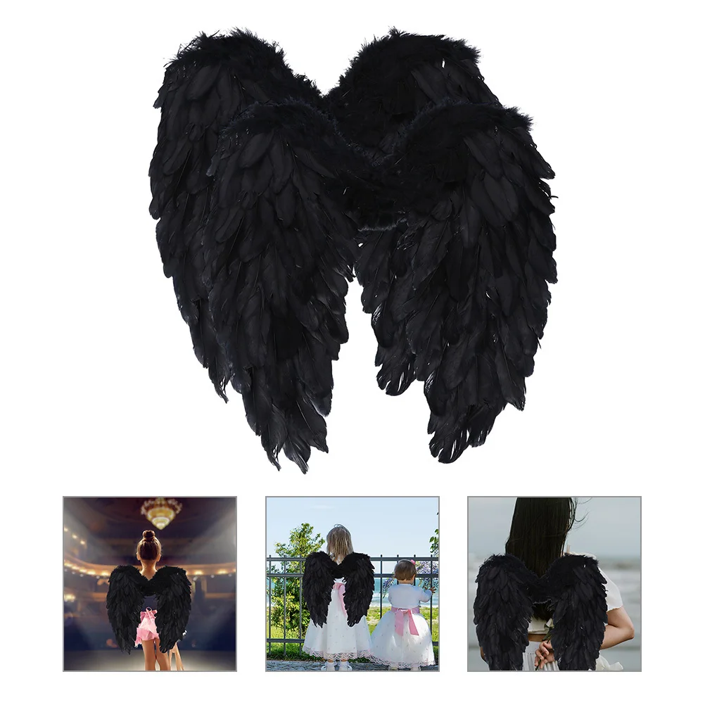 2 pezzi grande costume da angelo ali ali puntello per le donne leggero cosplay festa carnevale accessorio in maschera