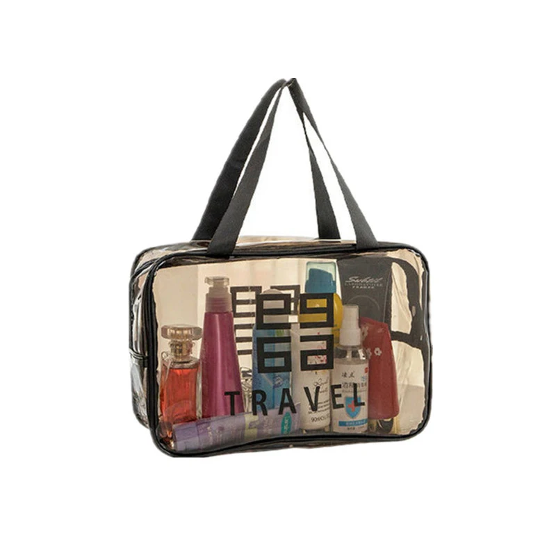 Borsa cosmetica impermeabile borsa per il lavaggio Fitness da viaggio portatile di grande capacità in Pvc portatile borsa per la conservazione