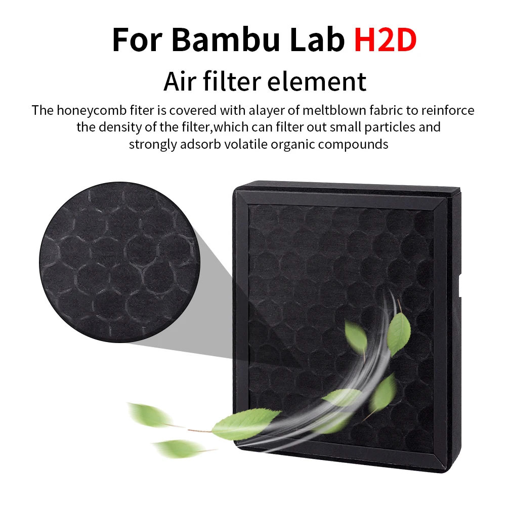

For Bambu Lab H2D Air filter element activated carbon Air purifier Filter Replacement For 3D Printer accessories