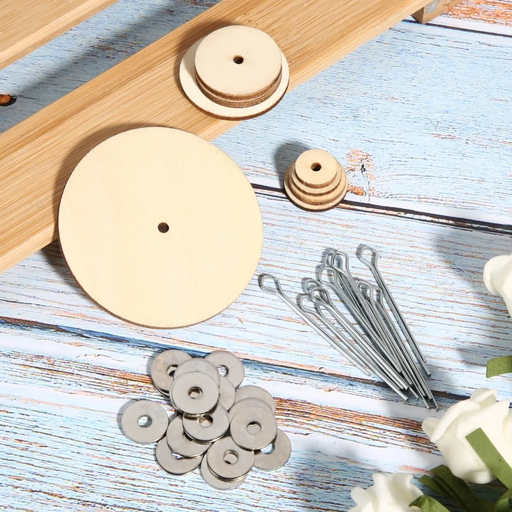 

320PCS Rotatable Wood Joints Set Wooden Cotter Pin Joint Set Lightweight Sturdy Bear Craft Connectors Handmade Bear Dolls