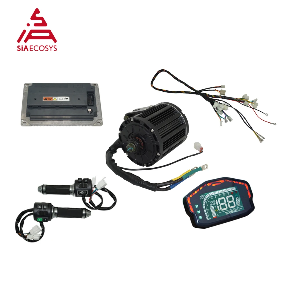 Motor QS 7500W Max continuo 138 90H 4000W, refrigeración de aire nominal, Motor de accionamiento medio opcional con controlador VOTOL, Kits de