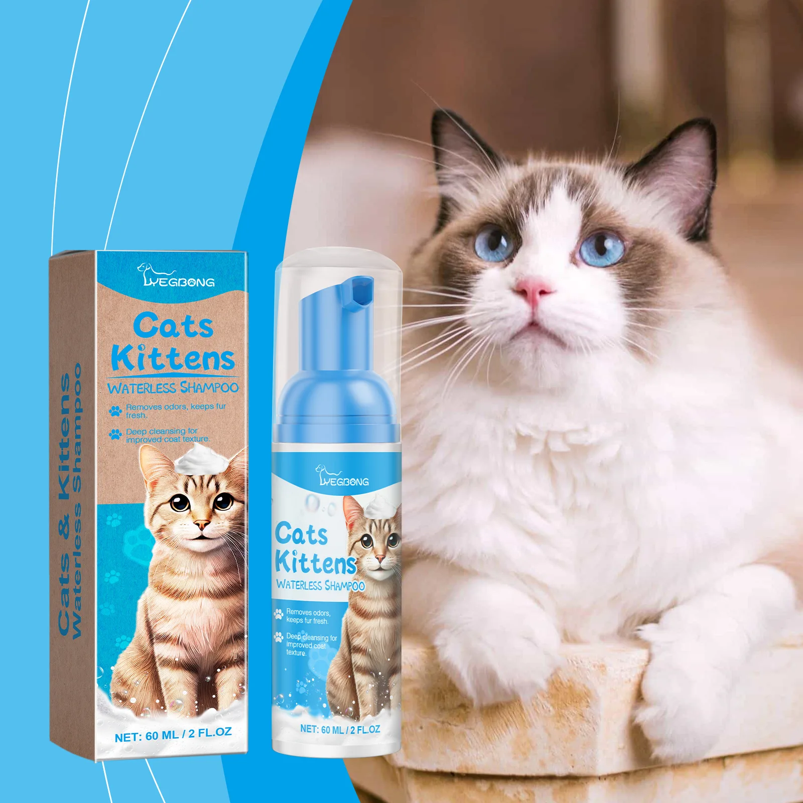 Kattshampoo för luktfritt och välvårdat kattpäls_voghion.com
