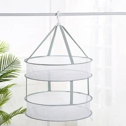 1/2 Layer Drying Net Drying Basket Household Folding Clothes Network Sweater Blouse Anti-deformation Herb Drying Rack