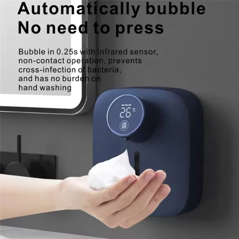 ABMI-Multi-Function Wall Mounted Soap Dispenser LED Digital Display Soap Dispenser With LED Digital Display,