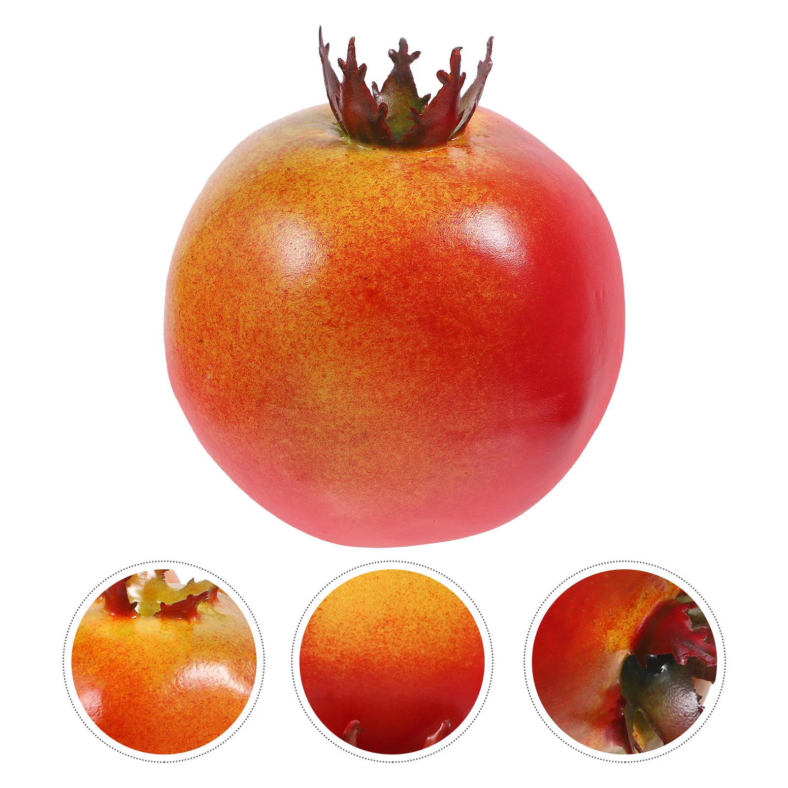 4 Pcs Simulated Fruit Model Home Decoration Photography Props Plant Fake Pomegranate Simulation Ornament Household Foam Foods