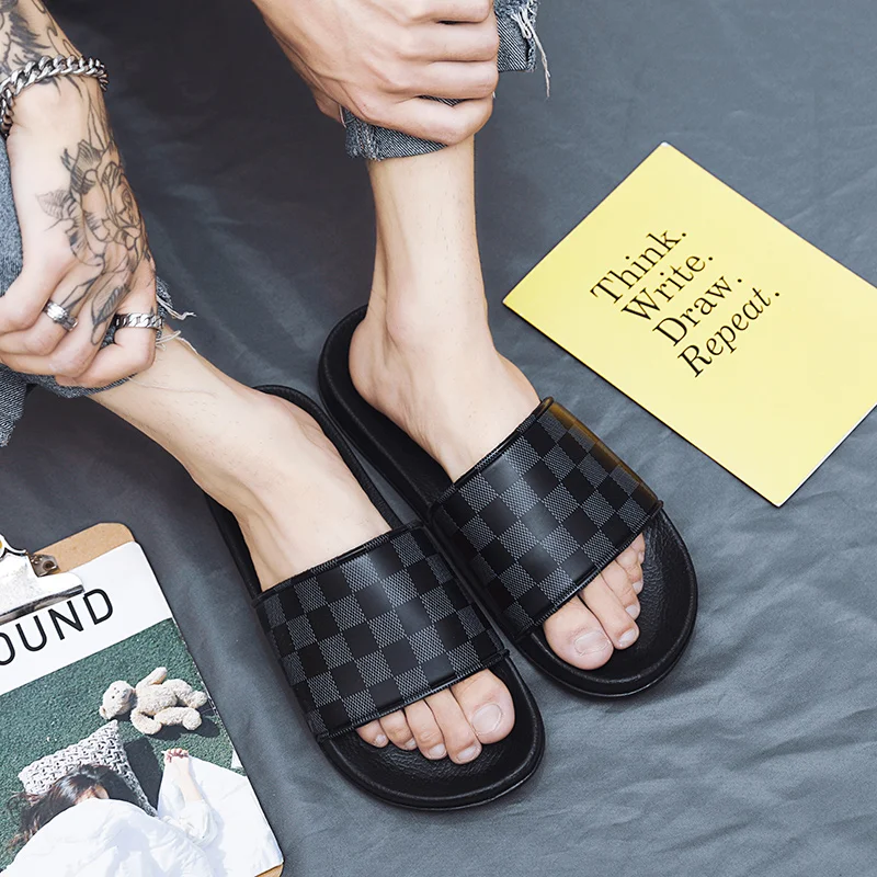 للجنسين المنزل الوجه يتخبط أحذية الشاطئ في الأماكن المغلقة الصنادل الصيفية في الهواء الطلق حذاء الشاطئ النعال النساء الشرائح غير رسمية متعددة الأنماط