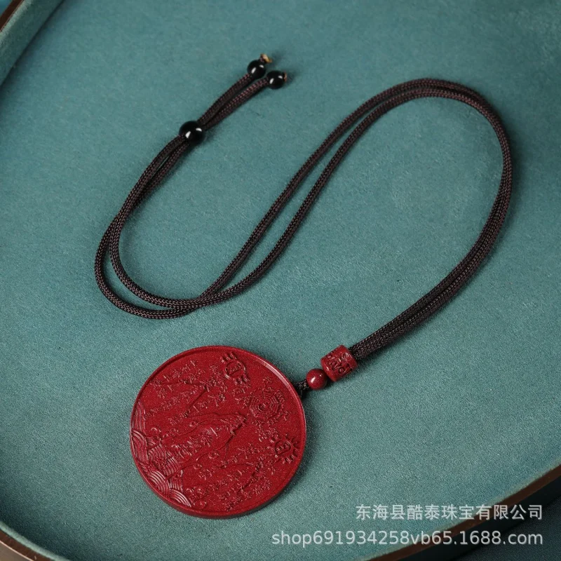 Manufacturers Supply round Shan Hai Town Pendant High Content Purple Gold Sand Carry Ornament